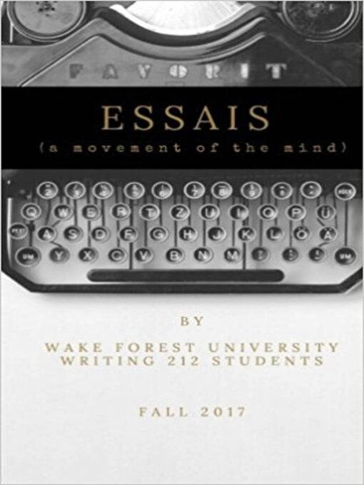 Title details for Essais by Library Partners Press - Available